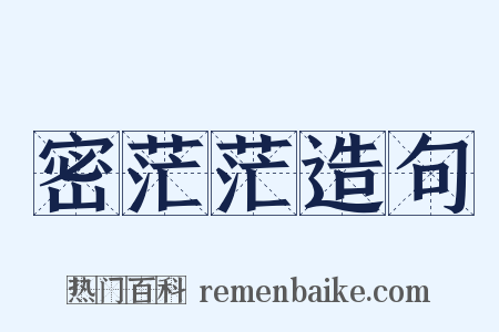 密茫茫造句是什么意思的图片